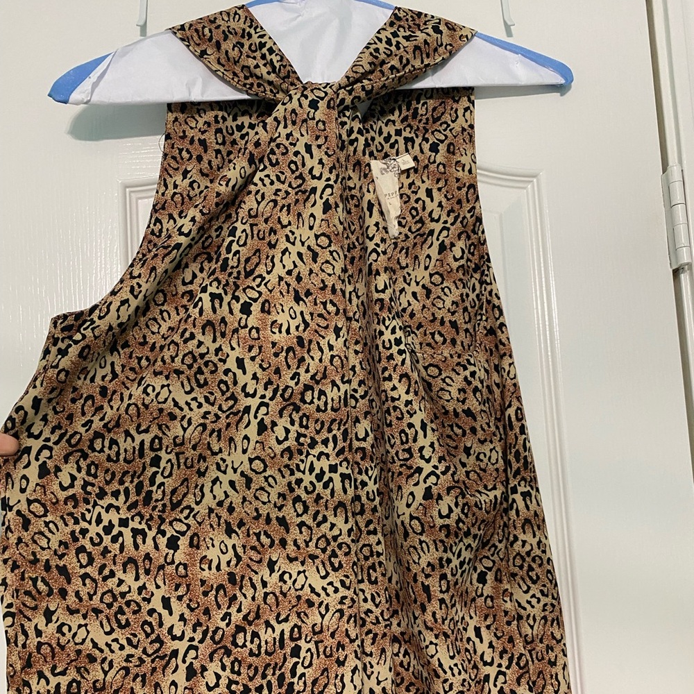 Cheetah print tank top